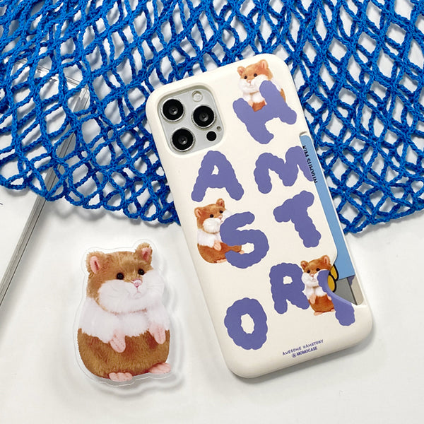 [MOMO CASE] 524 HAMSTORY(브라운) Phone Case