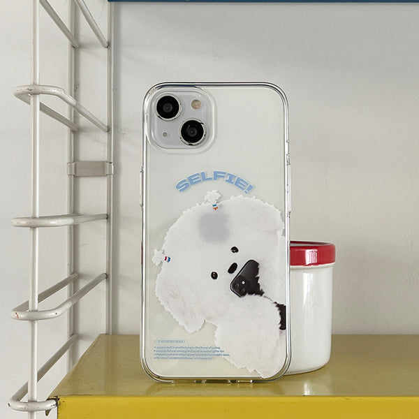 [THENINEMALL] Ppokku Big Flash Clear Phone Case (3 types)