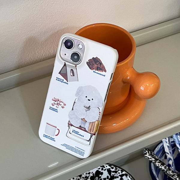 [THENINEMALL] Pattern Camping Ppokku Hard Phone Case (2 types)