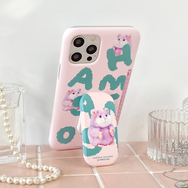 [MOMO CASE] 525 HAMSTORY(핑크) Phone Case