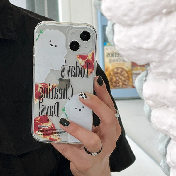 [THENINEMALL] Cheating Day Ppokku Clear Phone Case (3 types)