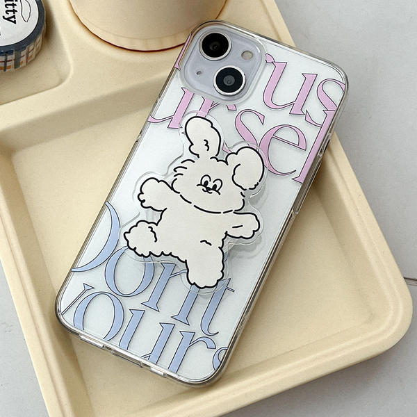 [Mademoment] Dont Rush Lettering Design Clear Phone Case (4 Types)