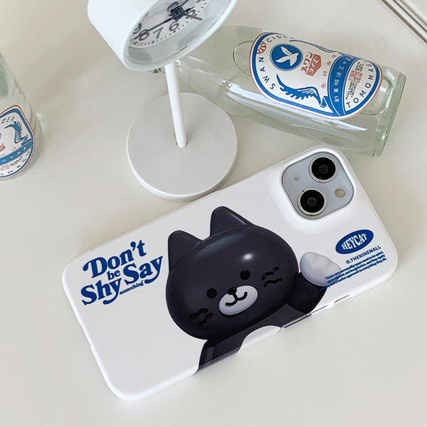 [THENINEMALL] Big Hey Cat Hard Phone Case (2 types)