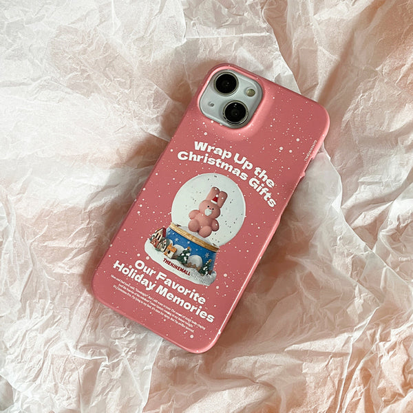 [THENINEMALL] Windy Snowball Hard Phone Case (2 types)