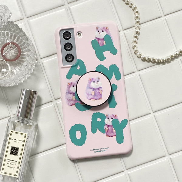 [MOMO CASE] 525 HAMSTORY(핑크) Phone Case