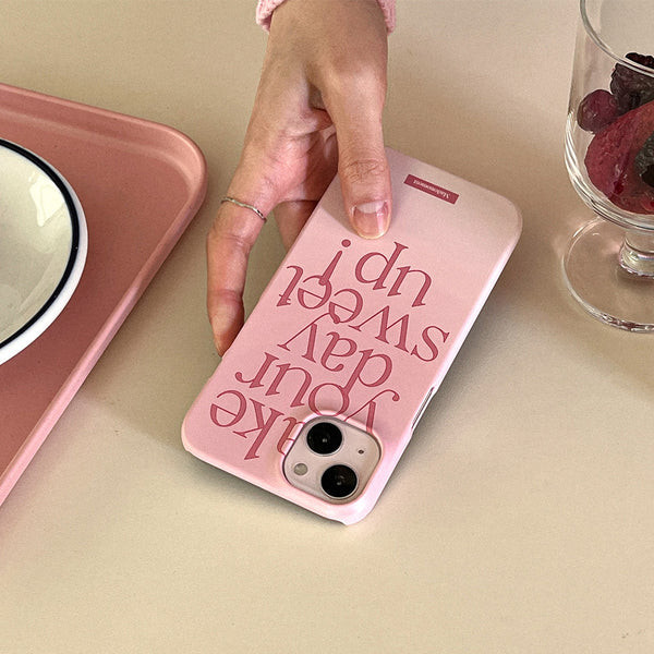 [Mademoment] Sweet Up Lettering Design Phone Case