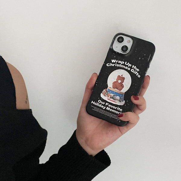 [THENINEMALL] Gummy Snowball Hard Phone Case (2 types)