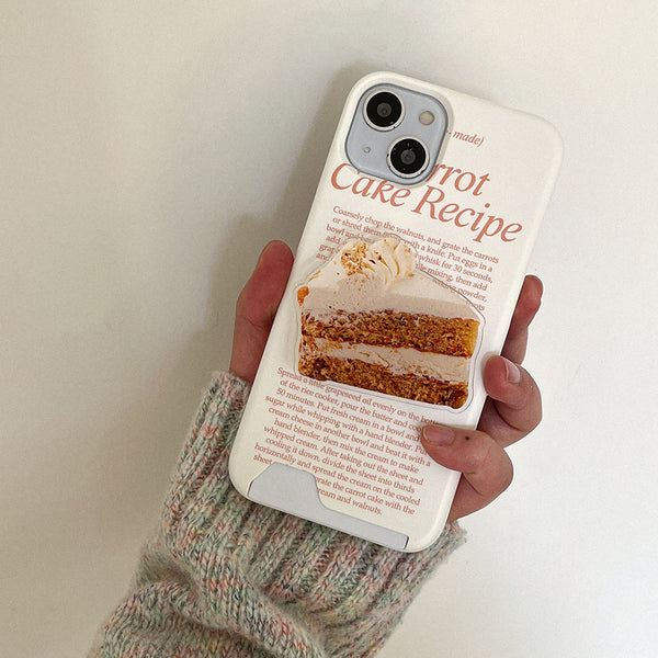 [Mademoment] Cake Recipe Lettering Design Phone Case