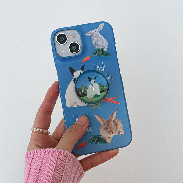 [Mademoment] Fluffy Bunnies Design Phone Case