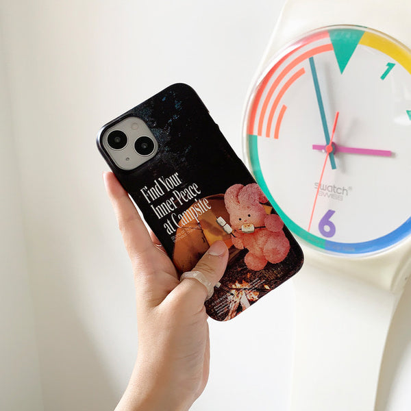 [THENINEMALL] Photo Camping Windy Hard Phone Case (2 types)