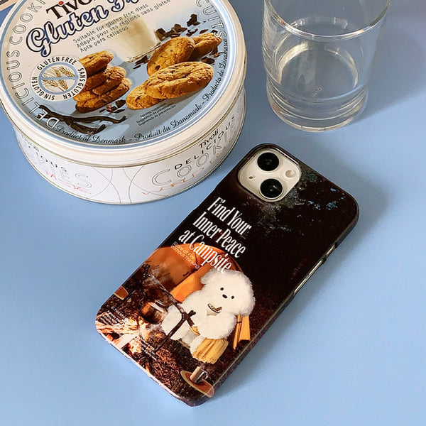 [THENINEMALL] Photo Camping Ppokku Hard Phone Case (2 types)