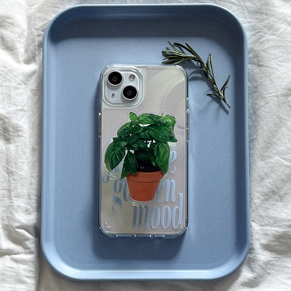 [Mademoment] Garden Mood Design Glossy Mirror Phone Case