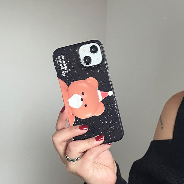 [THENINEMALL] Gummy Wannabe Santa Hard Phone Case (2 types)