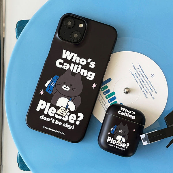 [THENINEMALL] Calling Hey Cat AirPods Hard Case