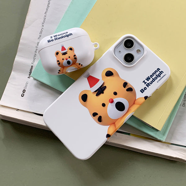 [THENINEMALL] Hey Tiger Wannabe Rudolph Hard Phone Case (2 types)