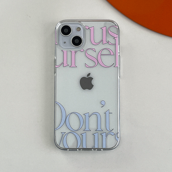 [Mademoment] Dont Rush Lettering Design Clear Phone Case (4 Types)