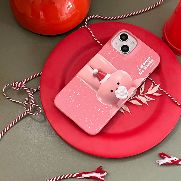 [THENINEMALL] Windy Wannabe Santa Hard Phone Case (2 types)