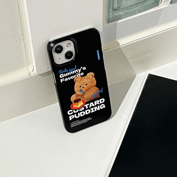 [THENINEMALL] Pudding Gummy Hard Phone Case (2 types)