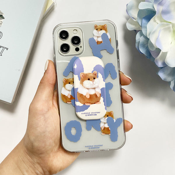 [MOMO CASE] 524 HAMSTORY(브라운) Jelly Case