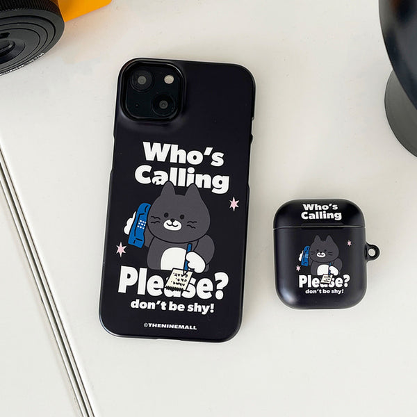 [THENINEMALL] Calling Hey Cat Hard Phone Case (2 types)