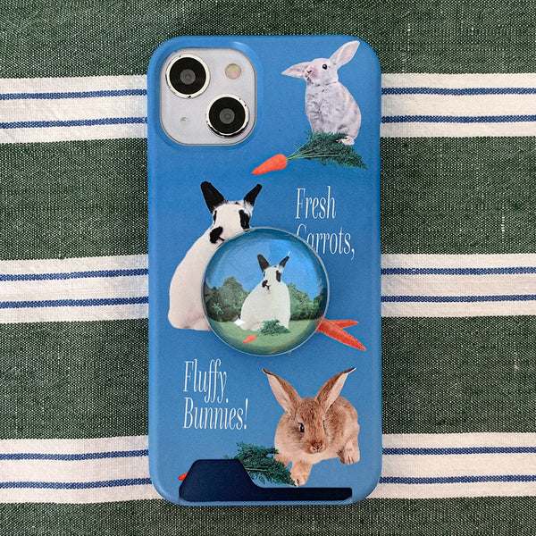 [Mademoment] Fluffy Bunnies Design Phone Case