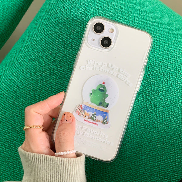 [THENINEMALL] Raptor Snowball Clear Phone Case (3 types)