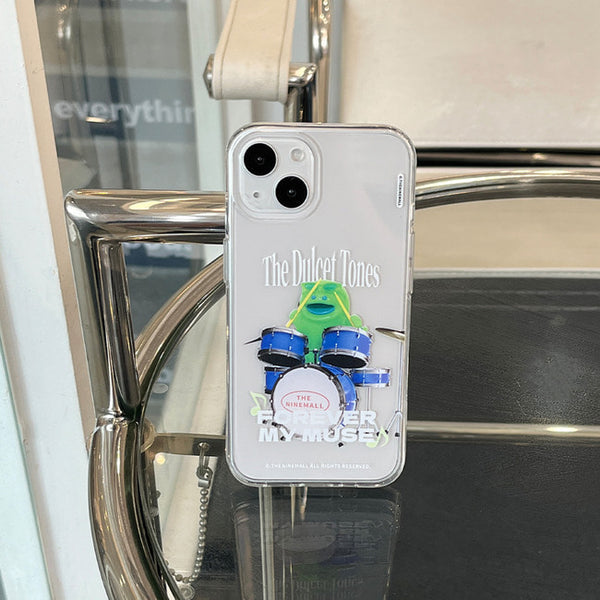 [THENINEMALL] Green Muse Raptor Clear Phone Case (3 types)