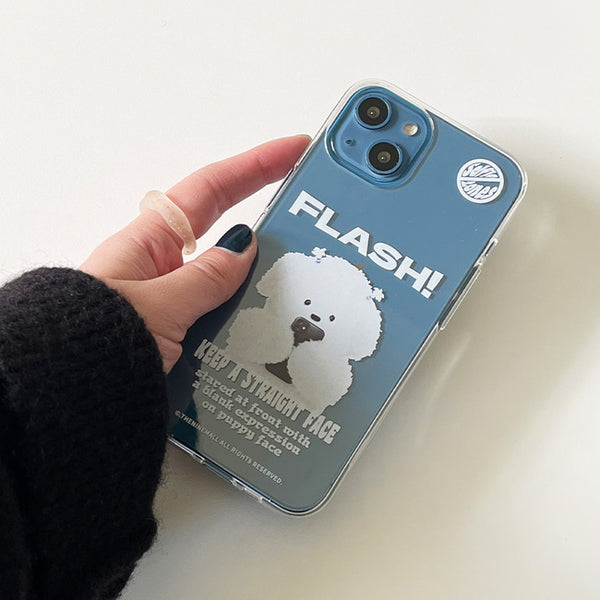 [THENINEMALL] Ppokku Basic Flash Clear Phone Case (3 types)