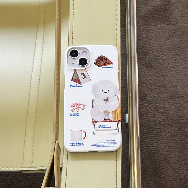 [THENINEMALL] Pattern Camping Ppokku Hard Phone Case (2 types)