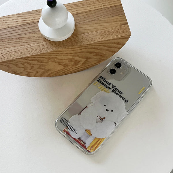 [THENINEMALL] Yellow Camping Ppokku Clear Phone Case (3 types)