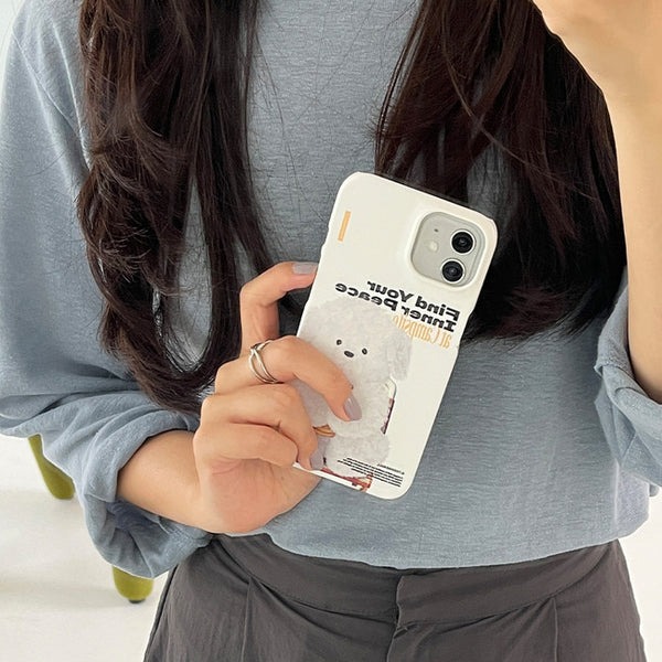 [THENINEMALL] Yellow Camping Ppokku Hard Phone Case (2 types)