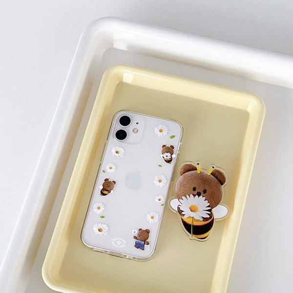 [DEEPING CASE] 꿀벌이와 데이지 패턴 Jelly Case