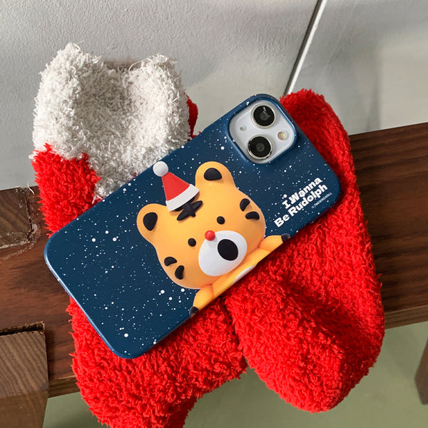 [THENINEMALL] Hey Tiger Wannabe Rudolph Hard Phone Case (2 types)