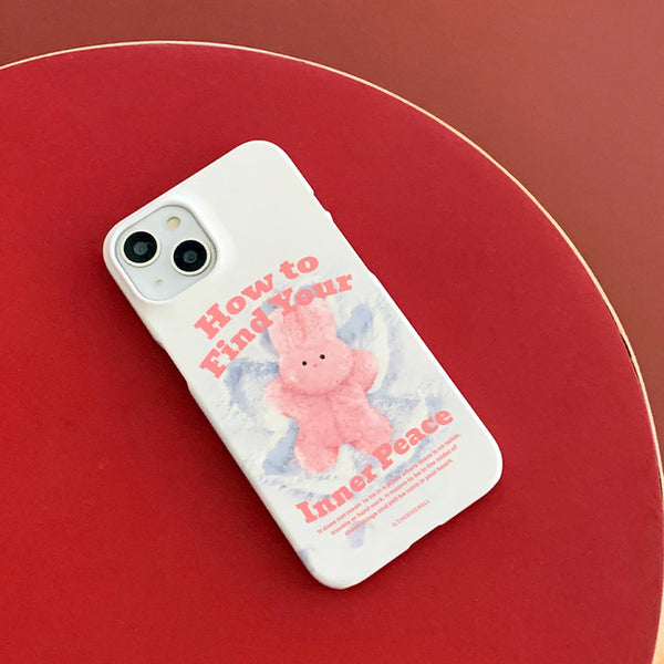 [THENINEMALL] Windy Snow Inner Peace Hard Phone Case (2 types)