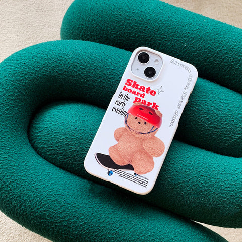 [THENINEMALL] Small Gummy Skateboarder Hard Phone Case (2 types)