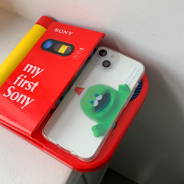 [THENINEMALL] Raptor Wannabe Santa Clear Phone Case (3 types)