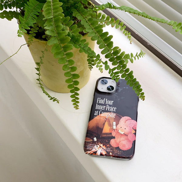 [THENINEMALL] Photo Camping Windy Hard Phone Case (2 types)