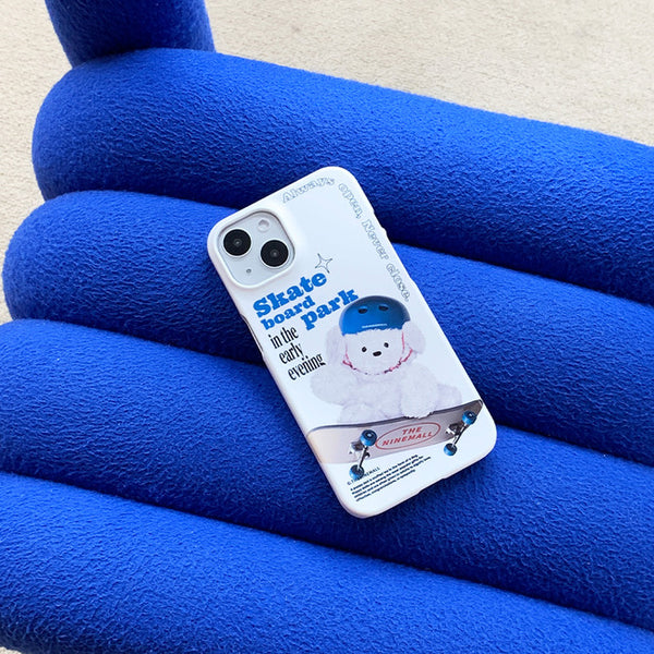 [THENINEMALL] Small Ppokku Skateboarder Hard Phone Case (2 types)