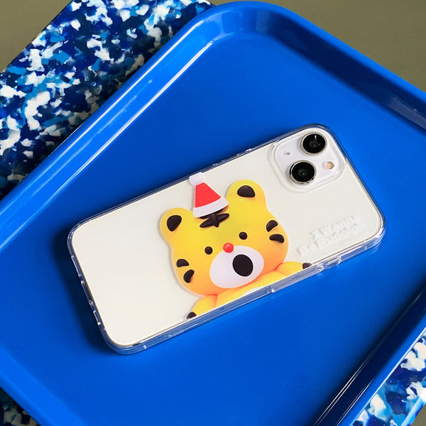 [THENINEMALL] Hey Tiger Wannabe Rudolph Clear Phone Case (3 types)