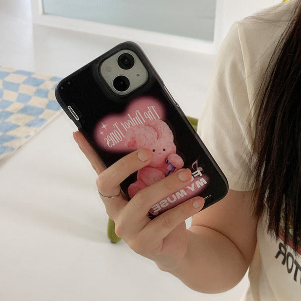 [THENINEMALL] Pink Muse Windy Hard Phone Case (2 types)