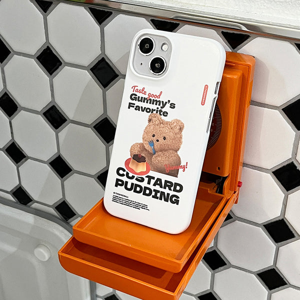 [THENINEMALL] Pudding Gummy Hard Phone Case (2 types)