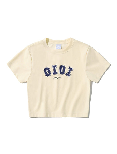 [5252 BY O!Oi] SIGNATURE CROP T-SHIRTS