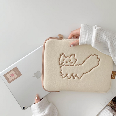 [HOOKKA HOOKKA STUDIO] Meoww Laptop Case/ Ipad Pouch