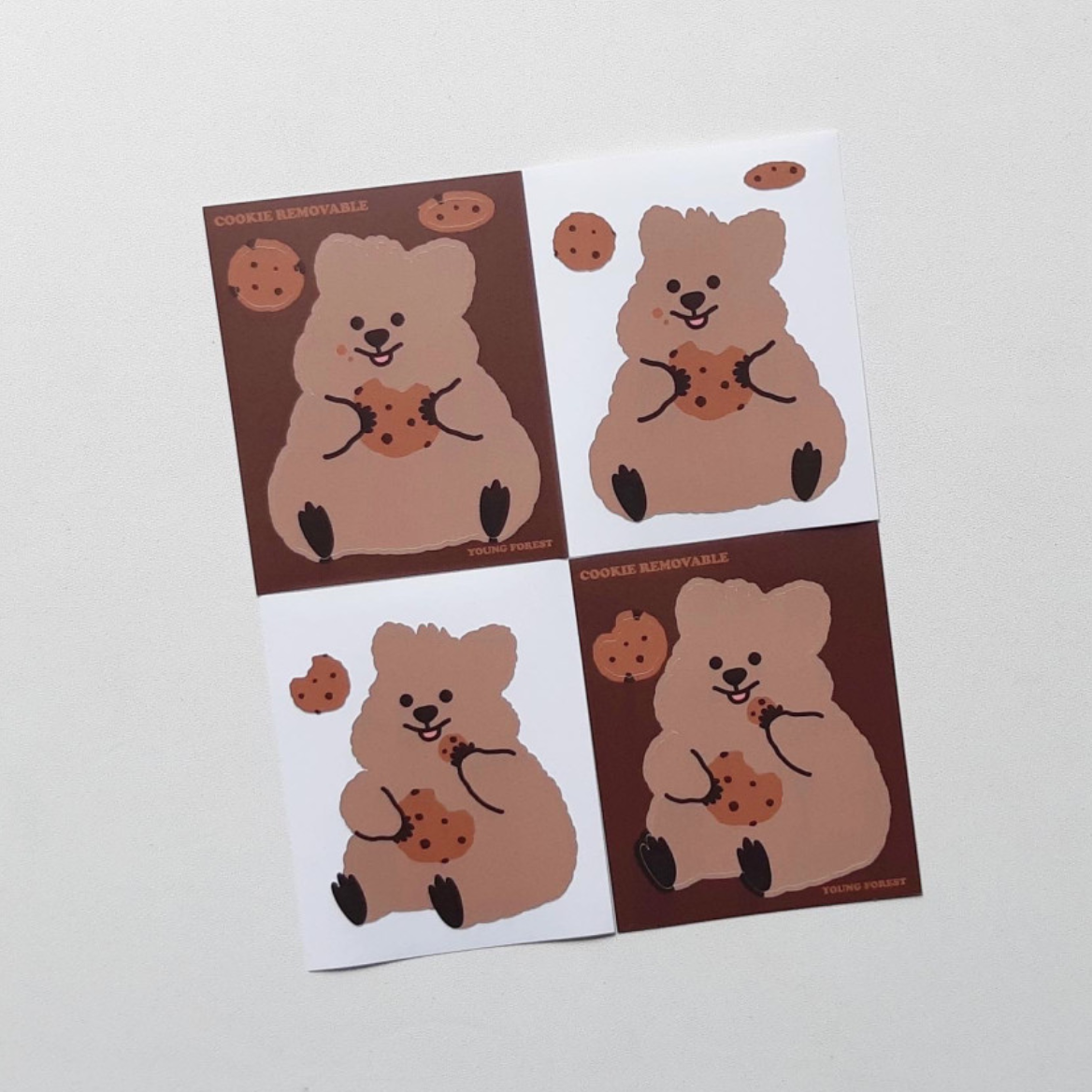 [YOUNG FOREST] Cookie Quokka Removable Sticker
