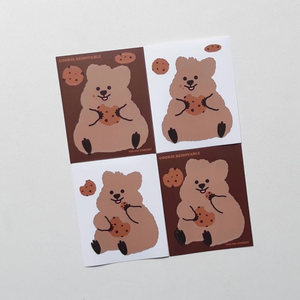 [YOUNG FOREST] Cookie Quokka Removable Sticker