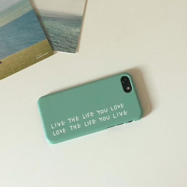 [bora and] Live the Life You Love Matte Hard Case