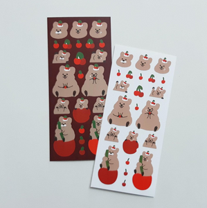 [YOUNG FOREST] Cherry Quokka Sticker 2