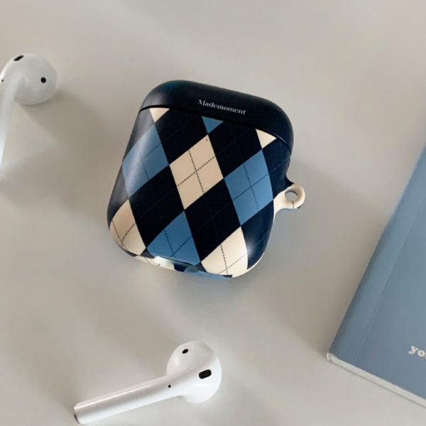 [Mademoment] Argyle Pattern Airpods Case