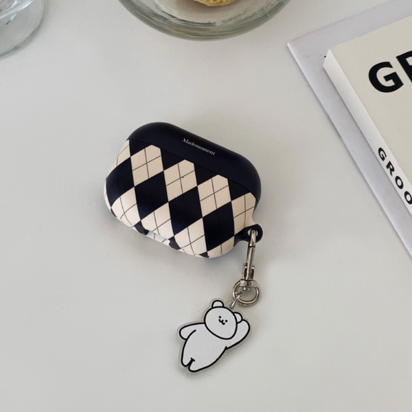 [Mademoment] Argyle Pattern Airpods Case