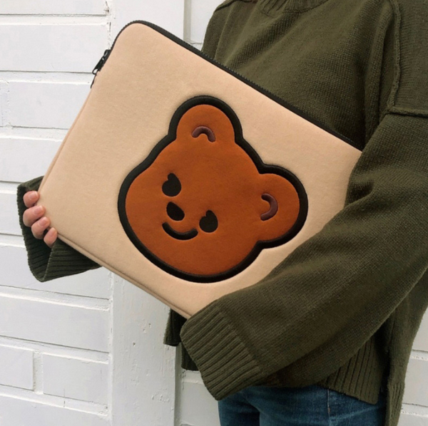 [pureureum design] Cupid Bear Laptop Case/ Ipad Pouch